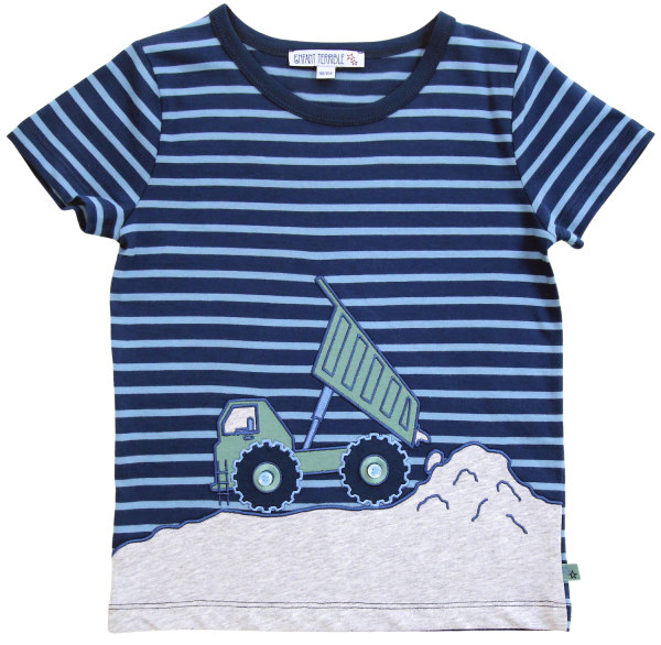 Enfant Terrible T-Shirt mit Kipplaster aus GOTS Biobaumwolle